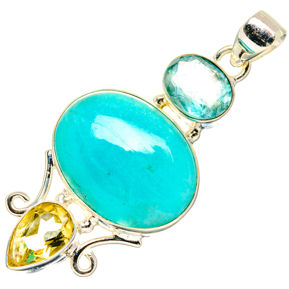 Amazonite Pendants handcrafted by Anasilvercos - PD33816 - Photo 2