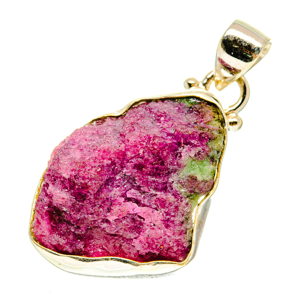 Ruby Zoisite Pendants handcrafted by Anasilvercos - PD3382