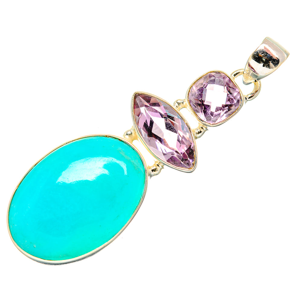 Amazonite Pendants handcrafted by Anasilvercos - PD33829 - Photo 2