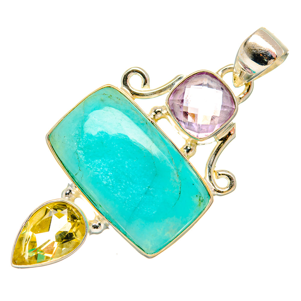 Amazonite Pendants handcrafted by Anasilvercos - PD33854 - Photo 2