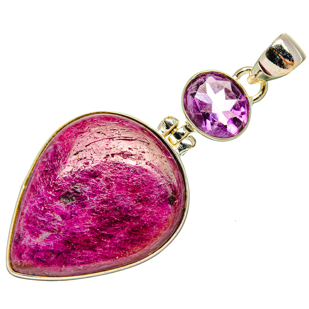 Ruby Fuchsite Pendants handcrafted by Anasilvercos - PD33870 - Photo 2