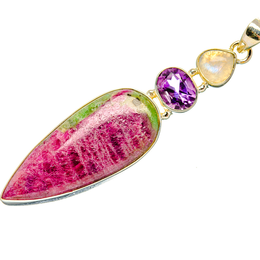 Ruby Zoisite Pendants handcrafted by Anasilvercos - PD33871 - Photo 2