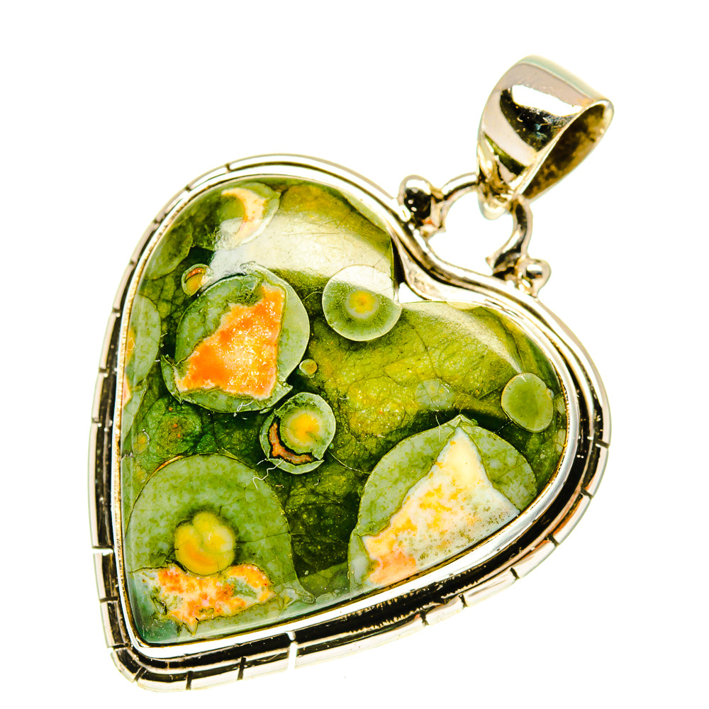 Rainforest Jasper Pendants handcrafted by Anasilvercos - PD3390