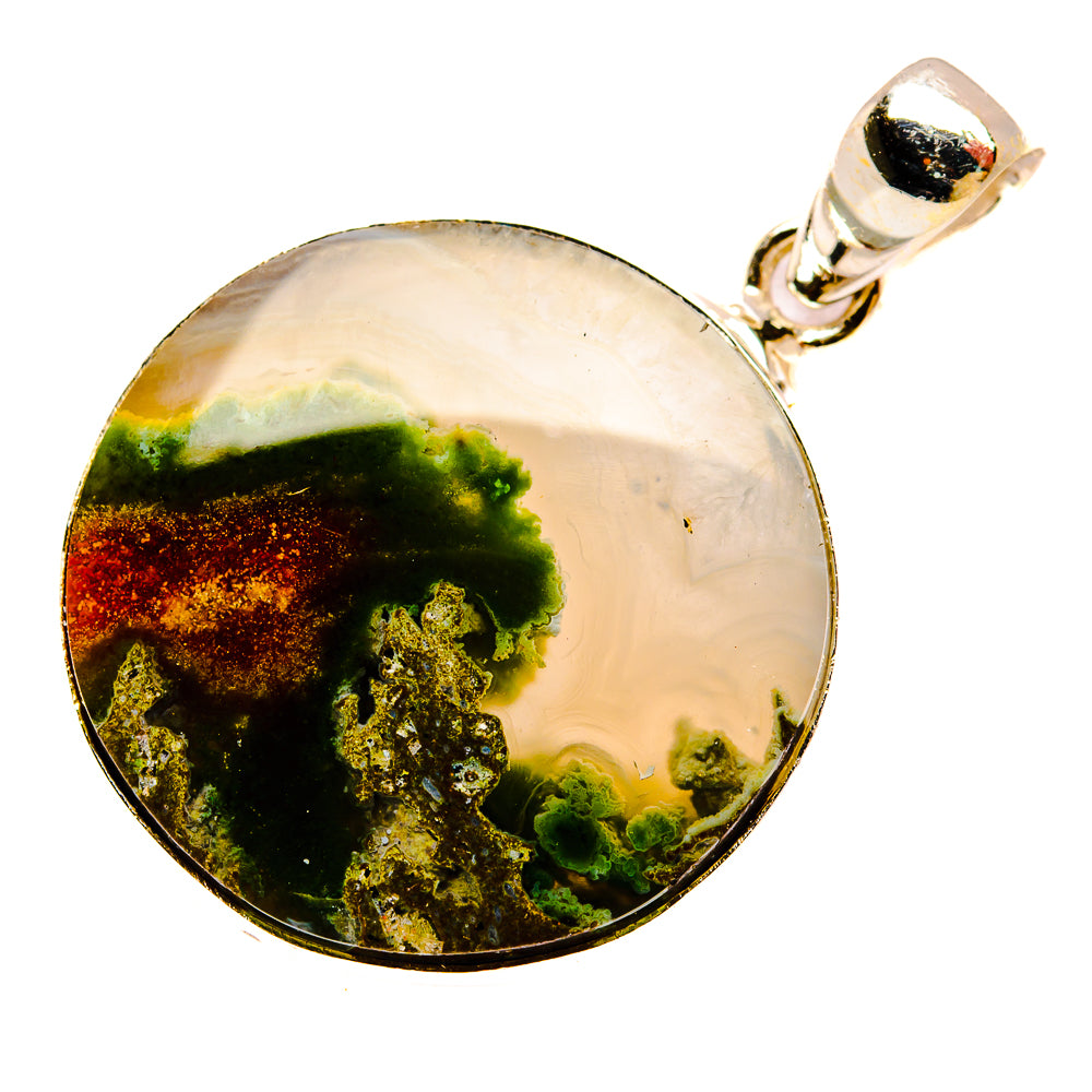 Indonesian Plume Agate Pendants handcrafted by Anasilvercos - PD33916 - Photo 2
