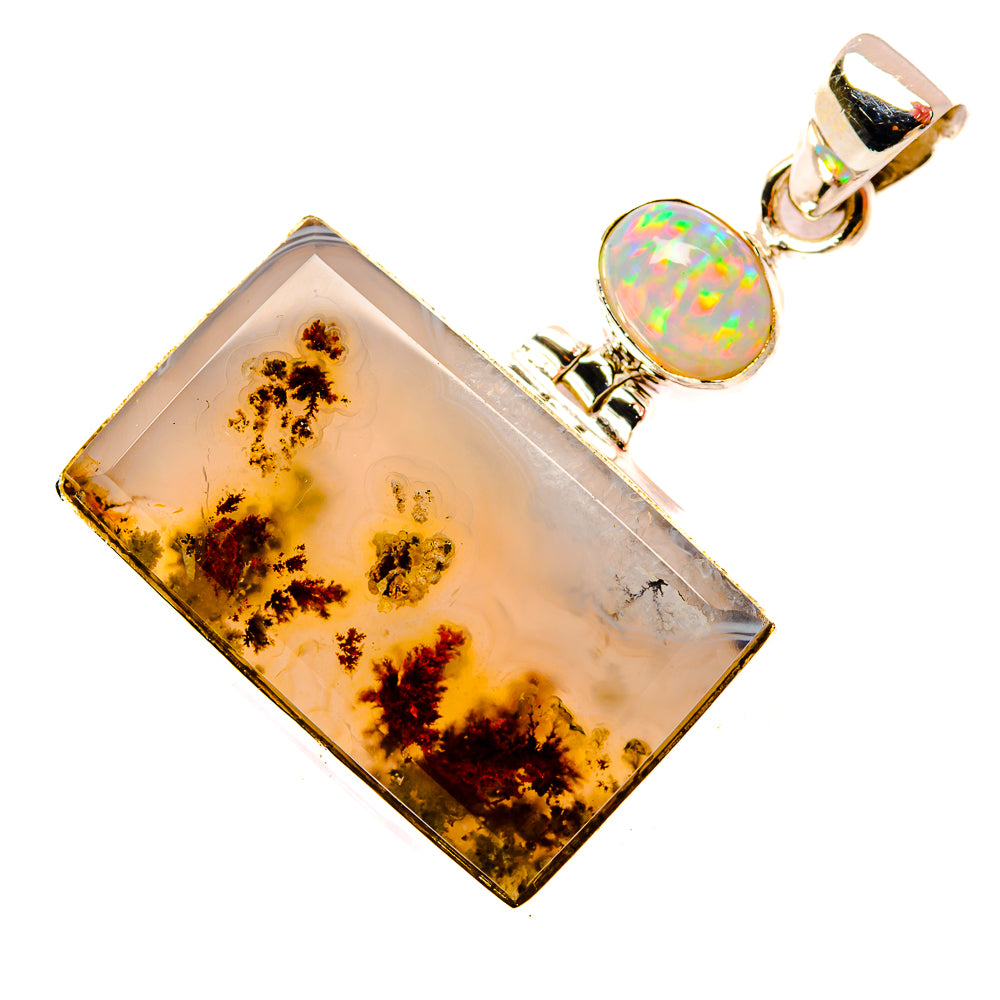 Indonesian Plume Agate Pendants handcrafted by Anasilvercos - PD33917 - Photo 2