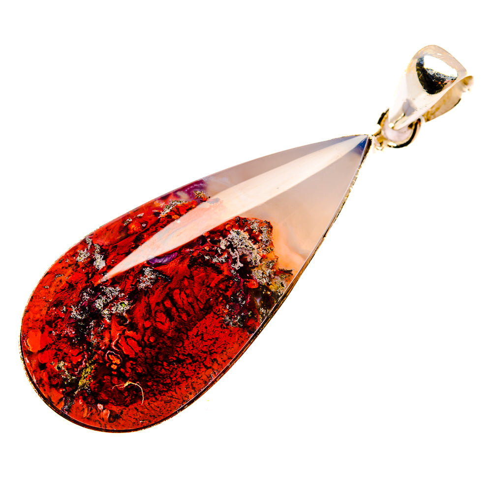 Indonesian Plume Agate Pendants handcrafted by Anasilvercos - PD33921 - Photo 2