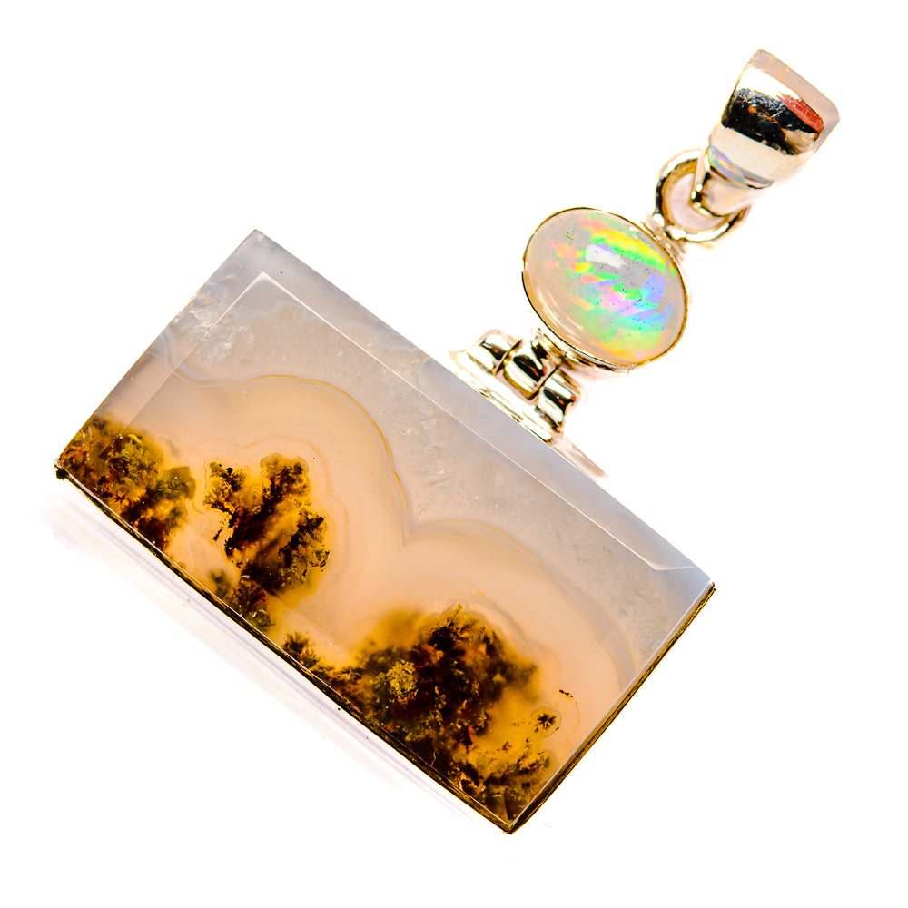 Indonesian Plume Agate Pendants handcrafted by Anasilvercos - PD33924 - Photo 2