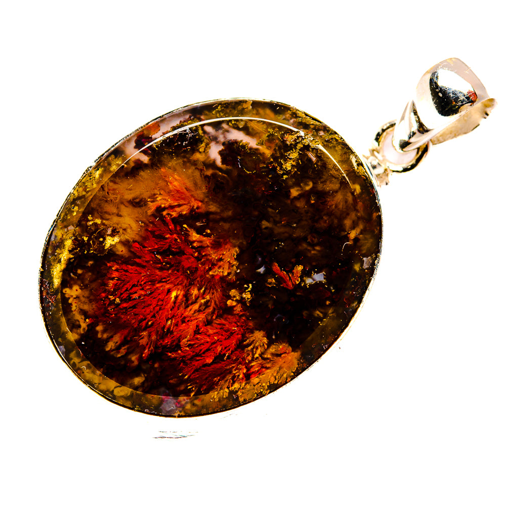 Indonesian Plume Agate Pendants handcrafted by Anasilvercos - PD33925 - Photo 2