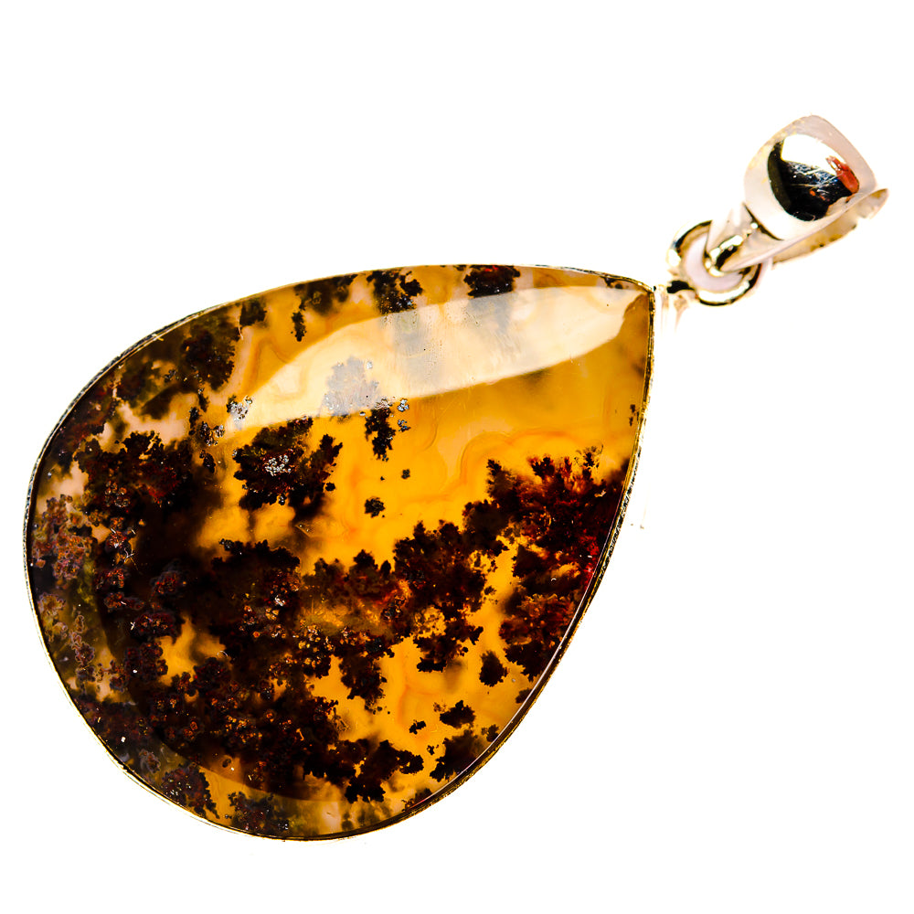 Indonesian Plume Agate Pendants handcrafted by Anasilvercos - PD33931 - Photo 2