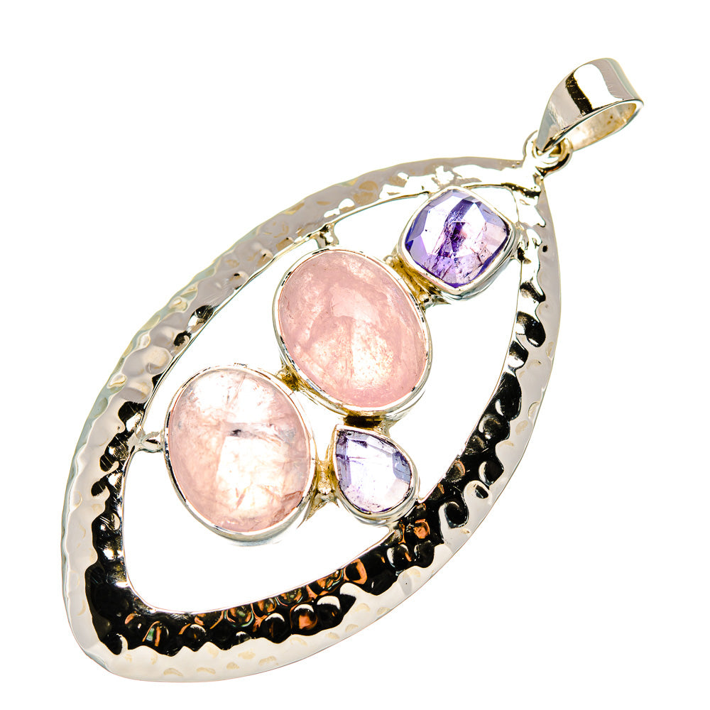 Rose Quartz Pendants handcrafted by Anasilvercos - PD33951 - Photo 2