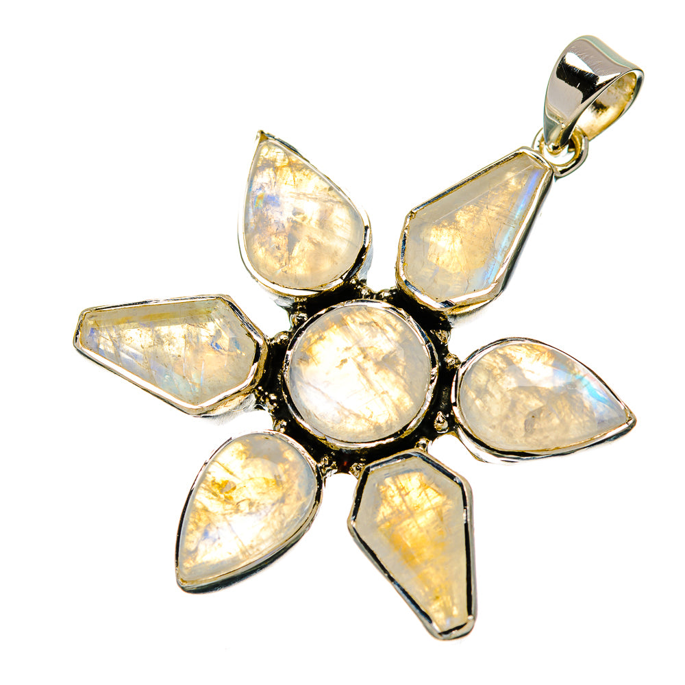 Rainbow Moonstone Pendants handcrafted by Anasilvercos - PD33970 - Photo 2
