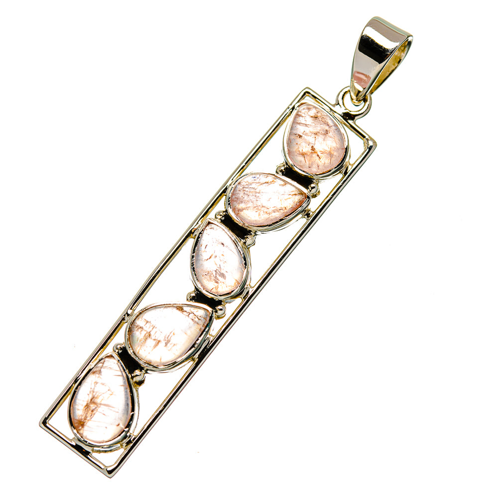 Rainbow Moonstone Pendants handcrafted by Anasilvercos - PD33971 - Photo 2