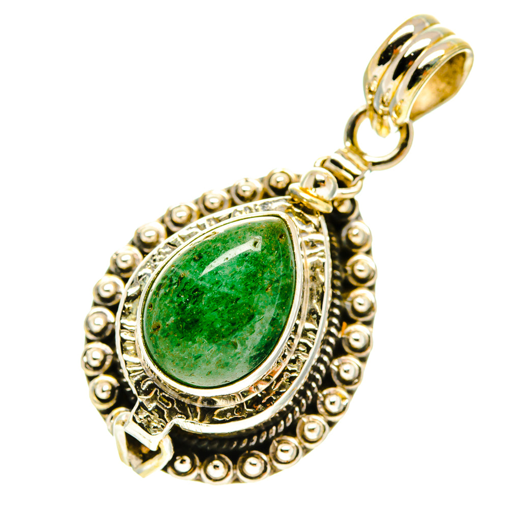 Green Aventurine Pendants handcrafted by Anasilvercos - PD3398