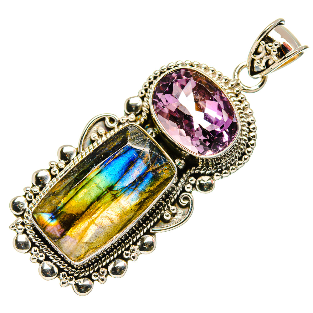 Labradorite Pendants handcrafted by Anasilvercos - PD33985 - Photo 2
