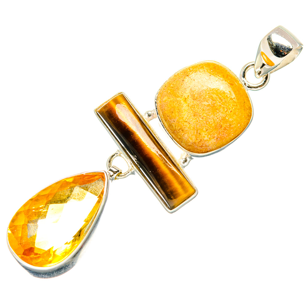 Citrine Pendants handcrafted by Anasilvercos - PD34002 - Photo 2