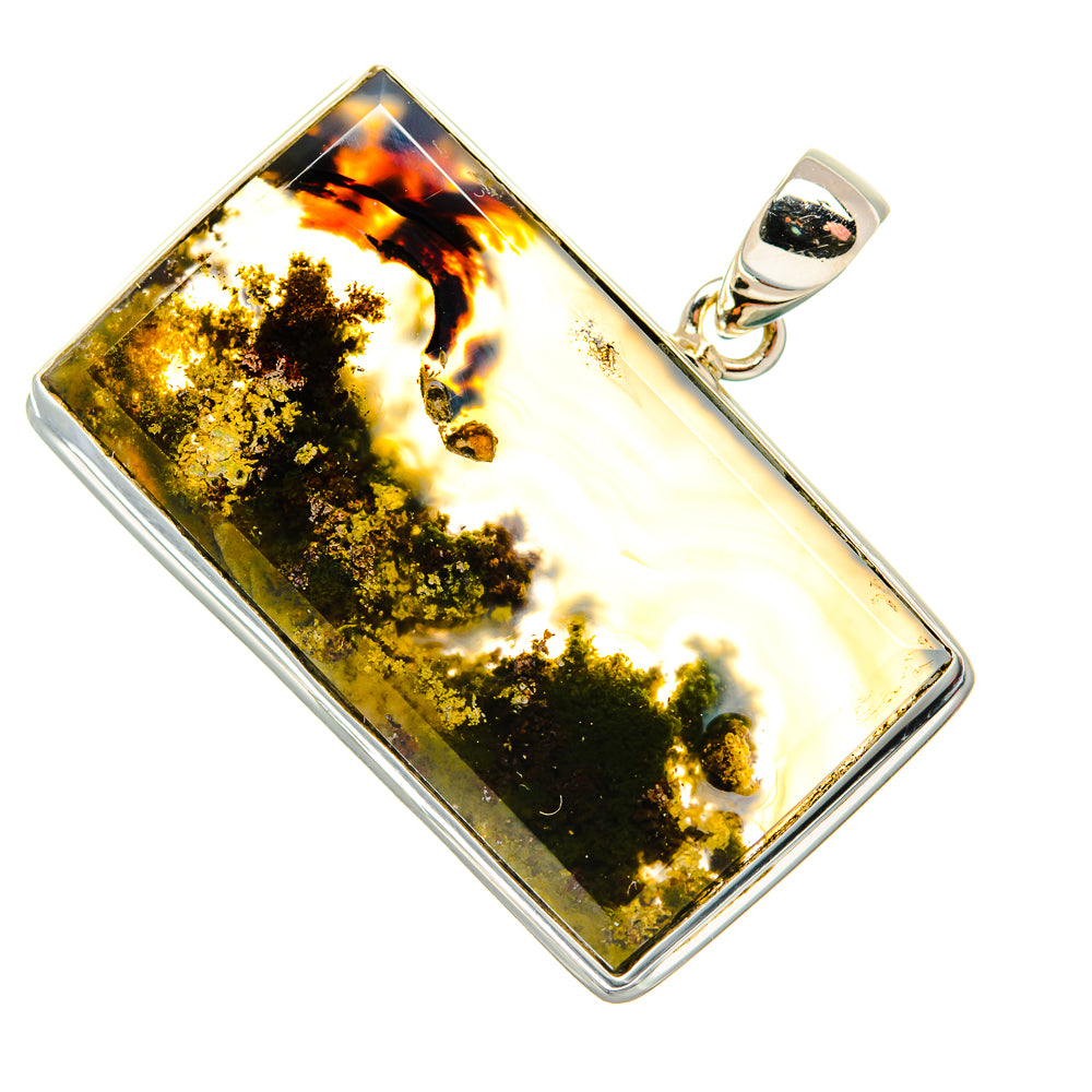Indonesian Plume Agate Pendants handcrafted by Anasilvercos - PD34025 - Photo 2