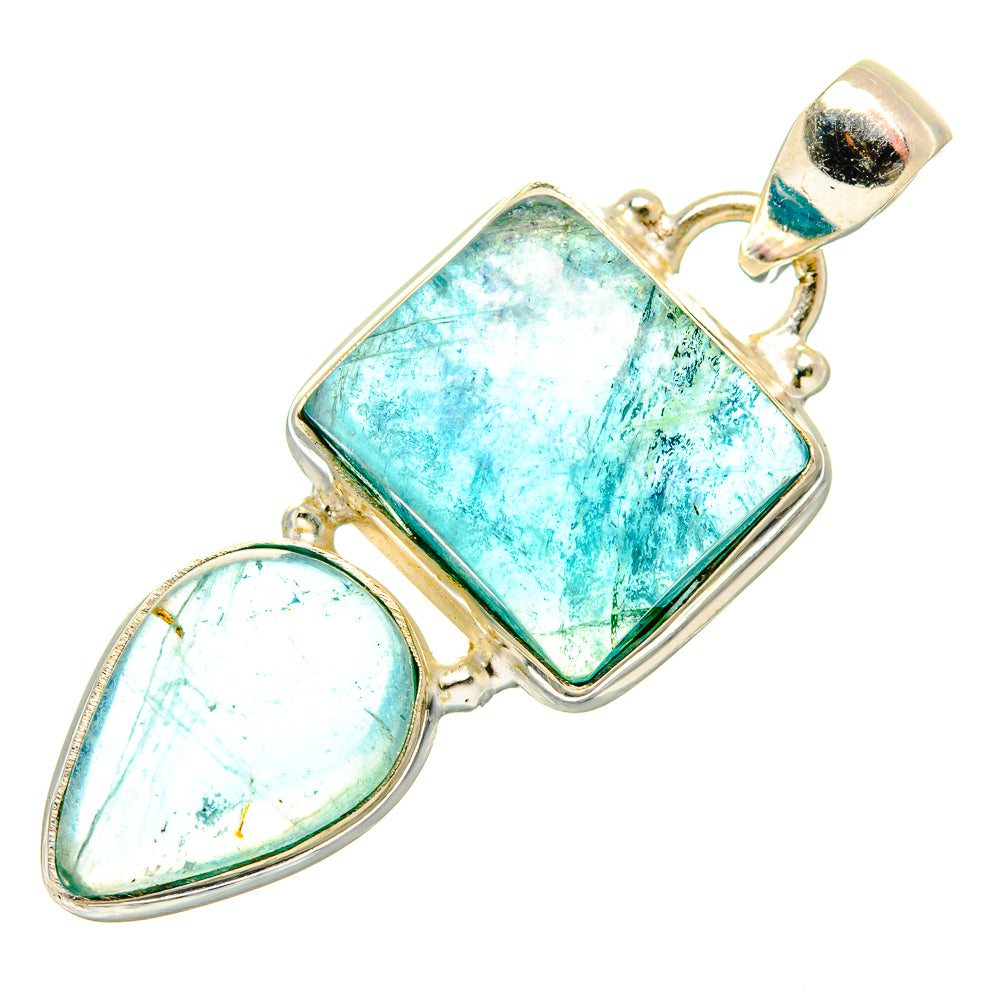 Blue Fluorite Pendants handcrafted by Anasilvercos - PD34034 - Photo 2