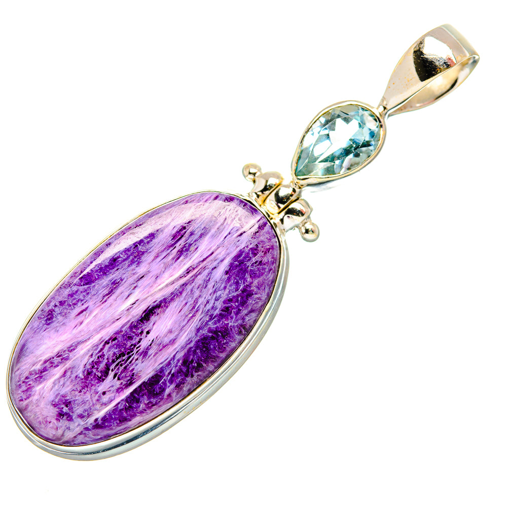 Charoite Pendants handcrafted by Anasilvercos - PD34042 - Photo 2
