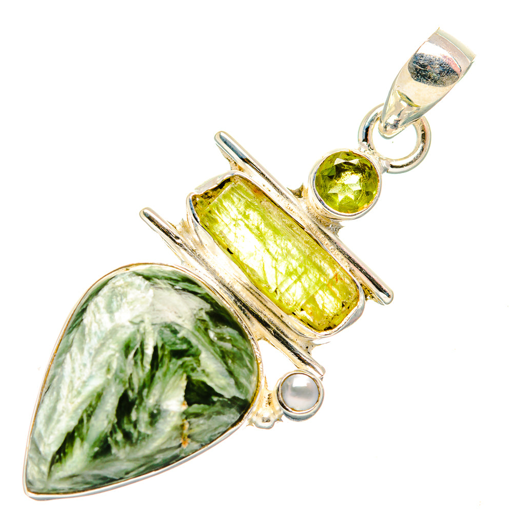 Seraphinite Pendants handcrafted by Anasilvercos - PD34058 - Photo 2