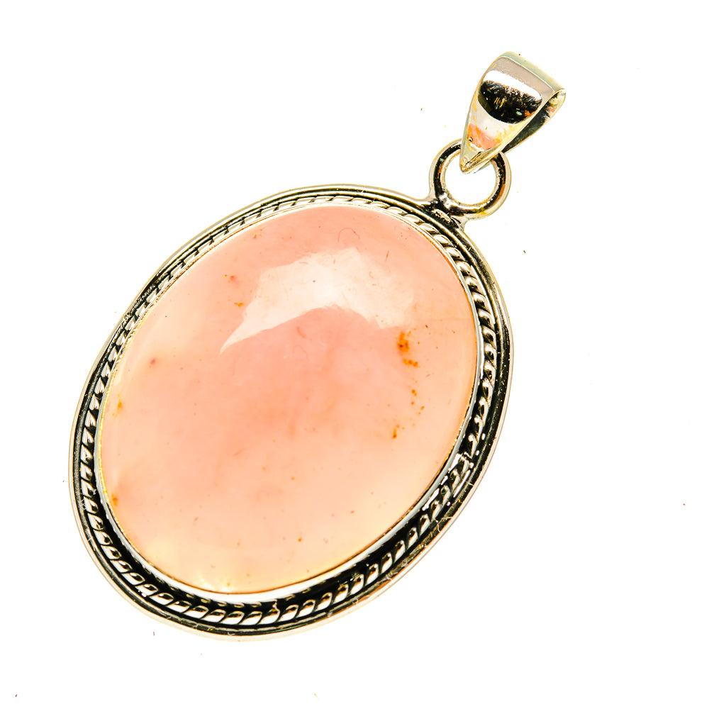 Rose Quartz Pendants handcrafted by Anasilvercos - PD3406