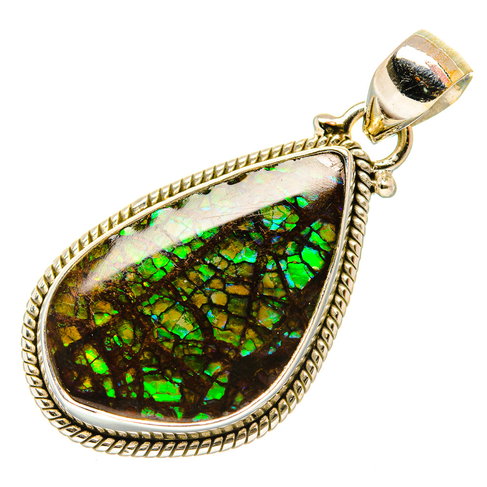 Ammolite Pendants handcrafted by Anasilvercos - PD34069 - Photo 2