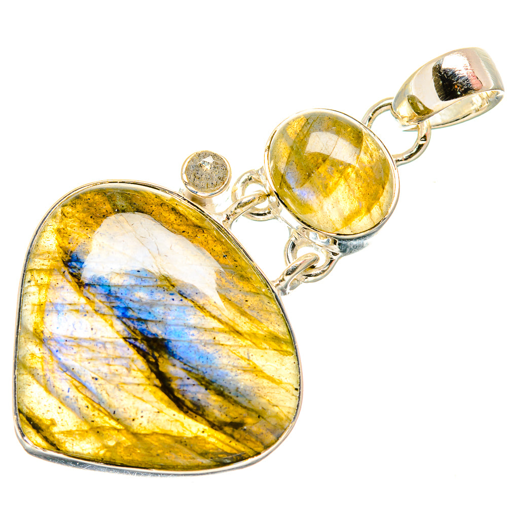 Labradorite Pendants handcrafted by Anasilvercos - PD34076 - Photo 2