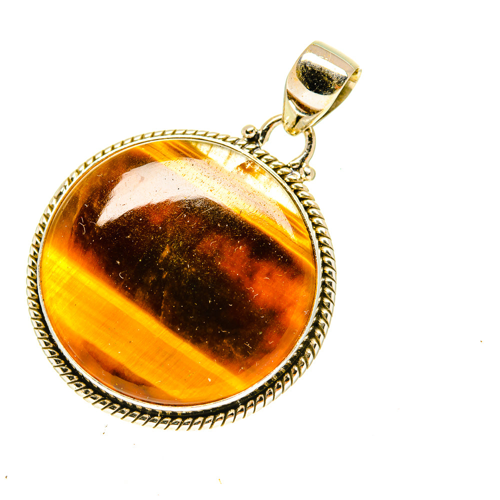 Tiger Eye Pendants handcrafted by Anasilvercos - PD3408