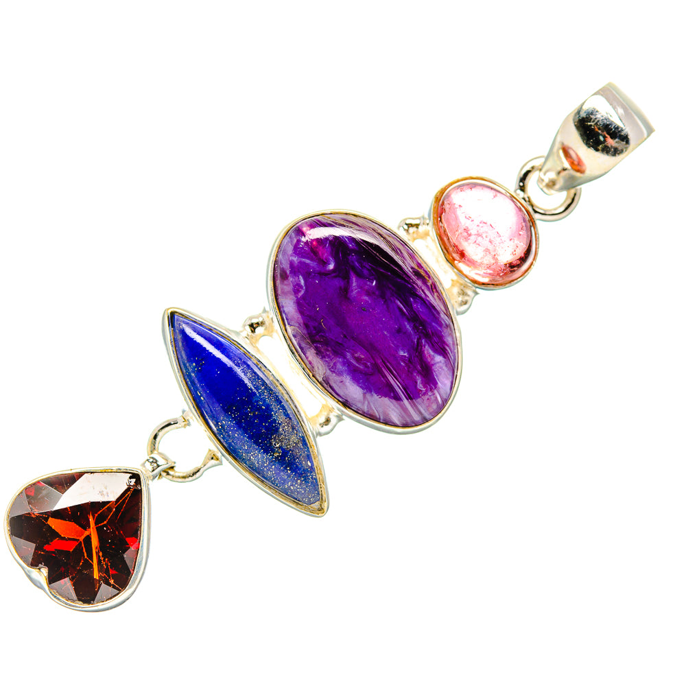 Charoite Pendants handcrafted by Anasilvercos - PD34082 - Photo 2