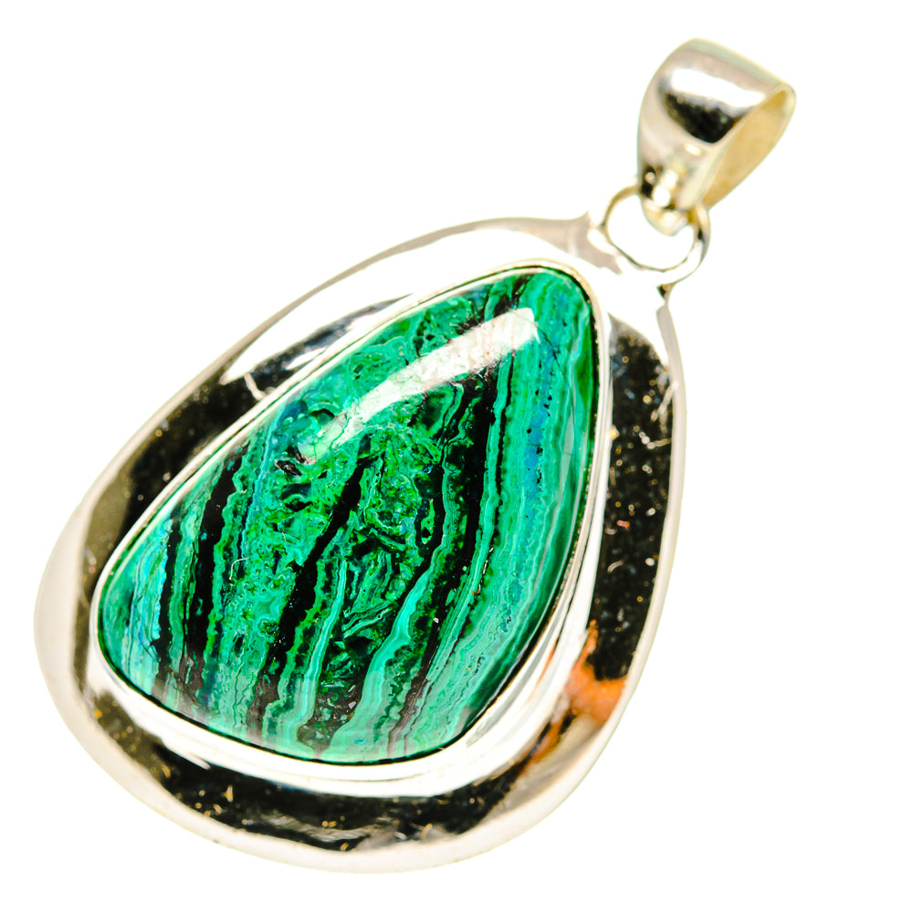 Malachite Pendants handcrafted by Anasilvercos - PD3409