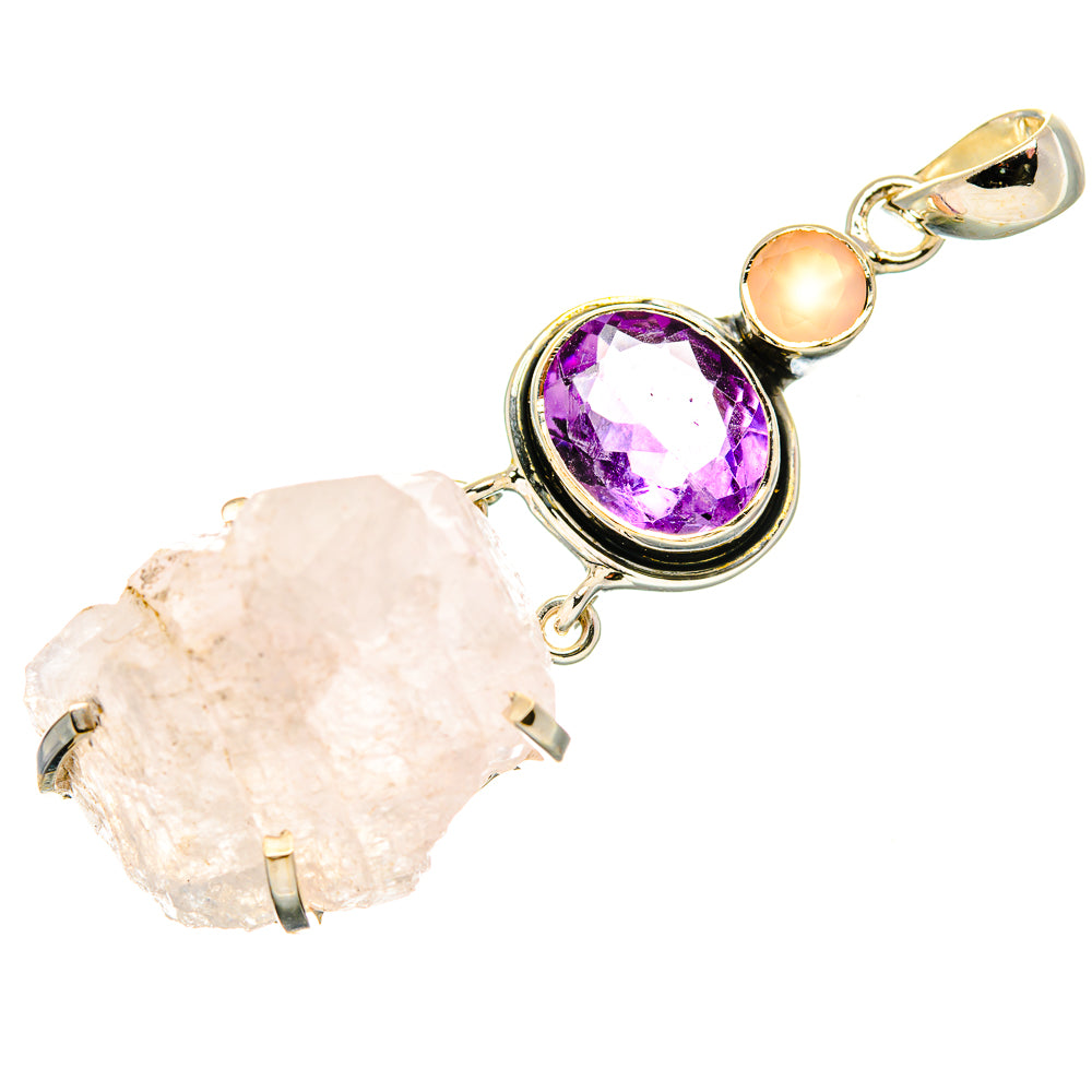 Rose Quartz Pendants handcrafted by Anasilvercos - PD34099 - Photo 2