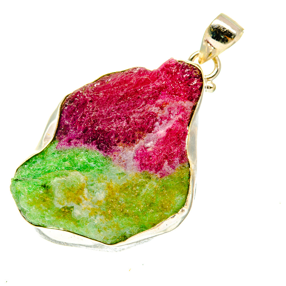Ruby Zoisite Pendants handcrafted by Anasilvercos - PD3410