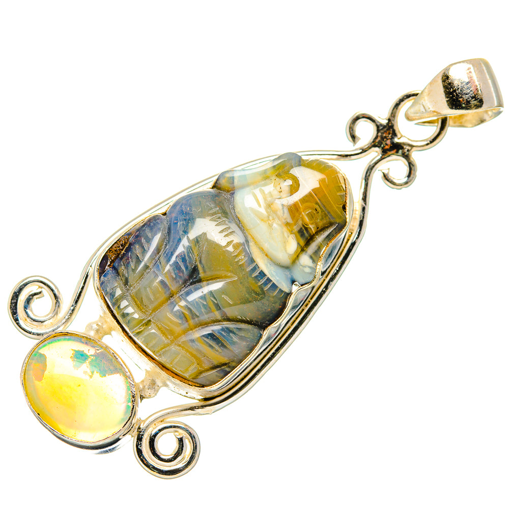 Boulder Opal Pendants handcrafted by Anasilvercos - PD34106 - Photo 2