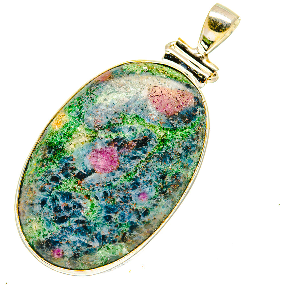 Ruby Fuchsite Pendants handcrafted by Anasilvercos - PD3411