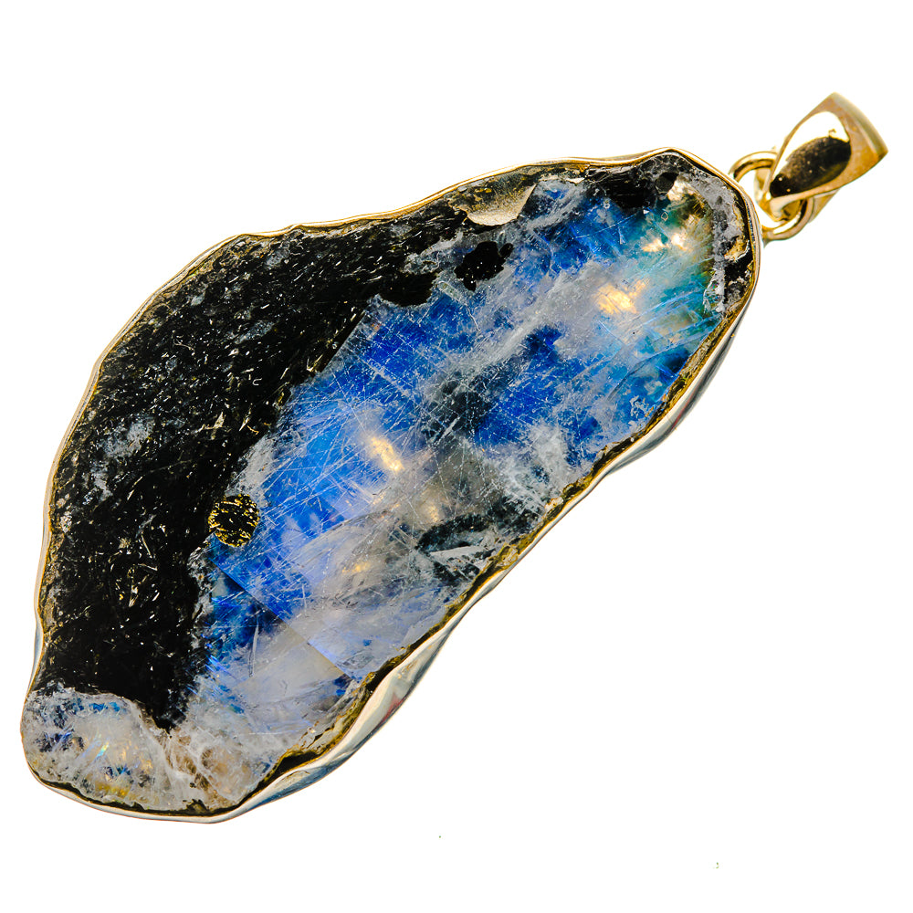 Rainbow Moonstone Pendants handcrafted by Anasilvercos - PD34128 - Photo 2