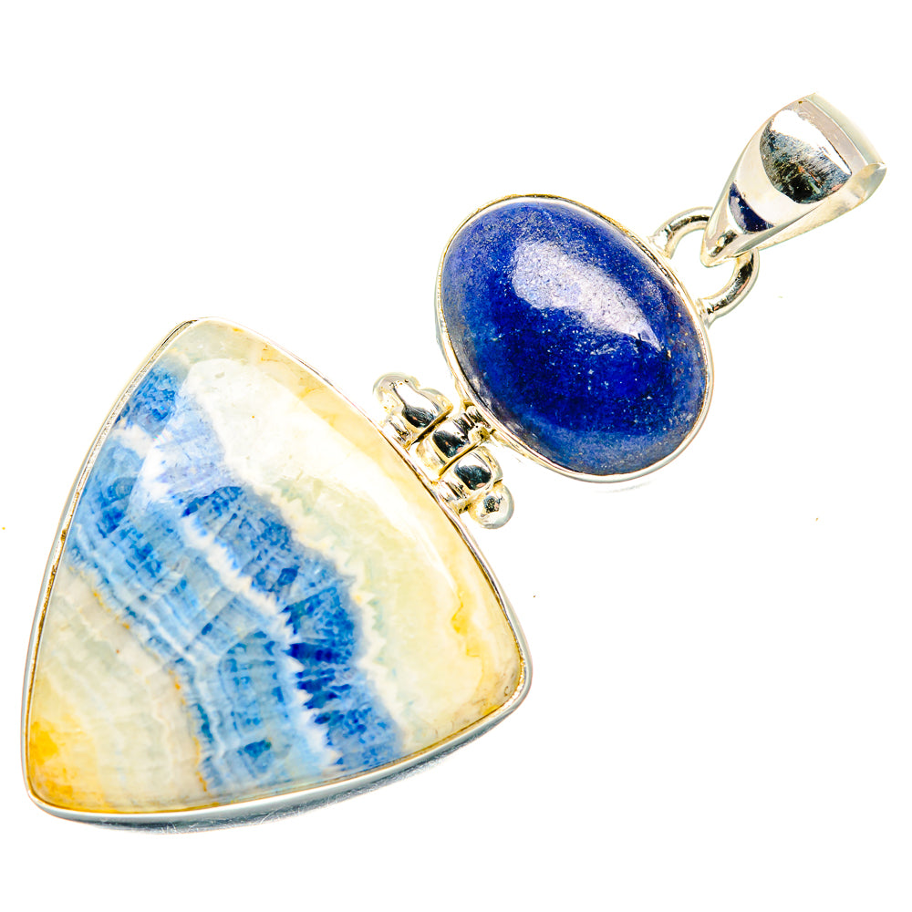 Blue Scheelite Pendants handcrafted by Anasilvercos - PD34130 - Photo 2