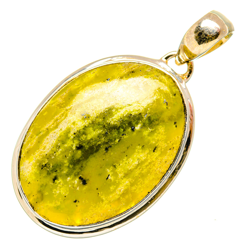 African Green Opal Pendants handcrafted by Anasilvercos - PD34170 - Photo 2