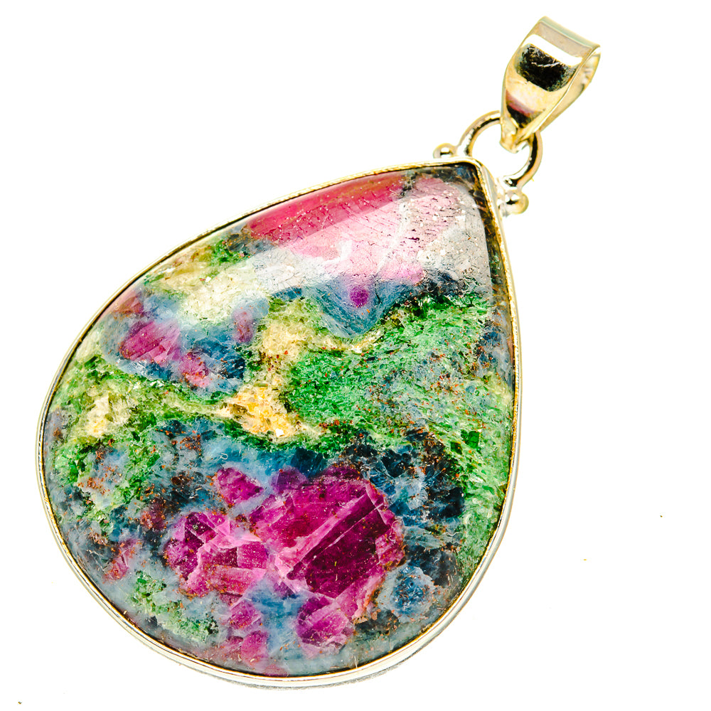 Ruby Fuchsite Pendants handcrafted by Anasilvercos - PD3418