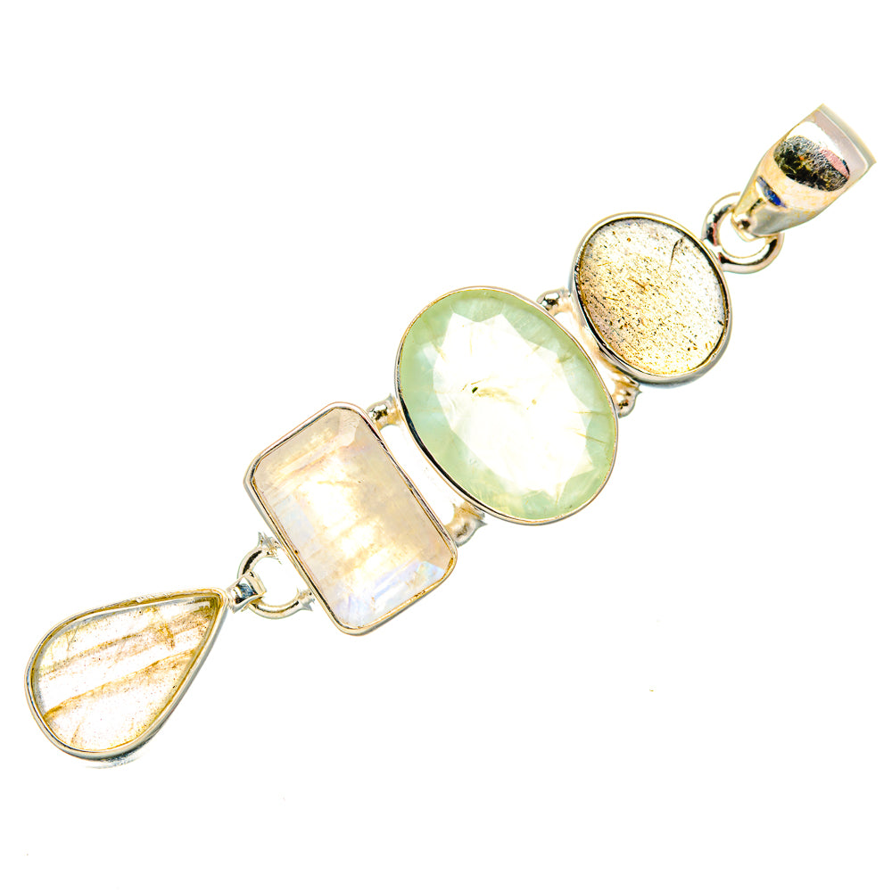 Prehnite Pendants handcrafted by Anasilvercos - PD34180 - Photo 2