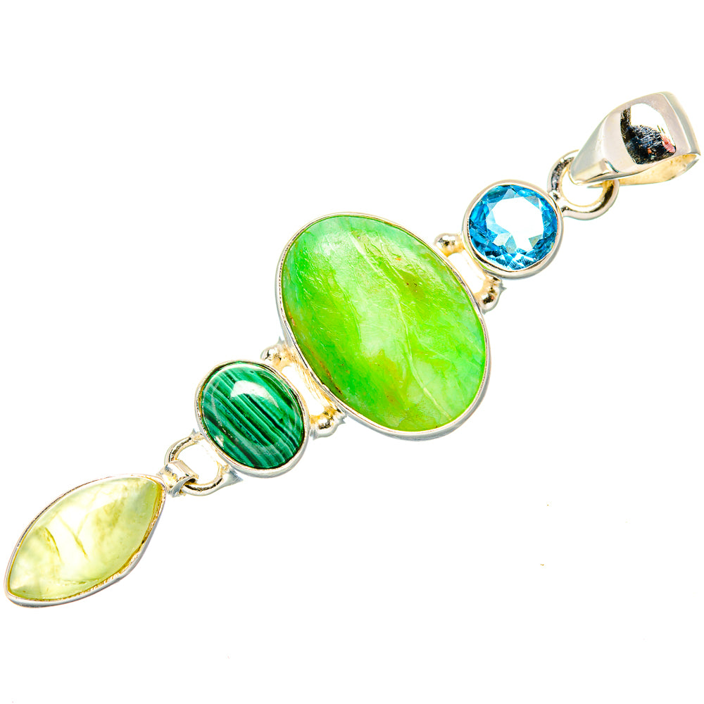 Peruvian Opal Pendants handcrafted by Anasilvercos - PD34181 - Photo 2