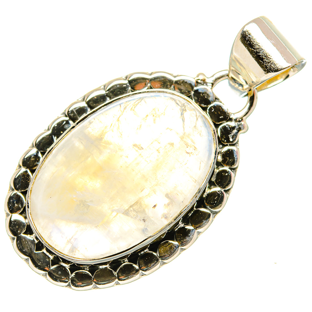 Rainbow Moonstone Pendants handcrafted by Anasilvercos - PD34191 - Photo 2