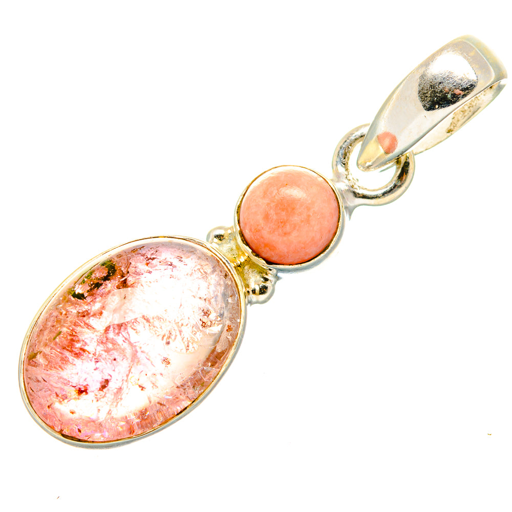 Pink Tourmaline Pendants handcrafted by Anasilvercos - PD34201 - Photo 2