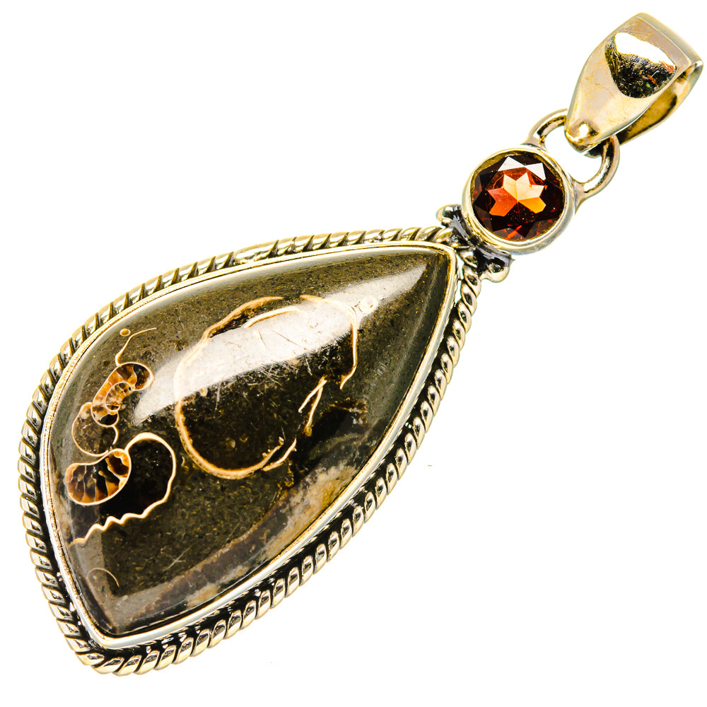 Turritella Agate Pendants handcrafted by Anasilvercos - PD34226 - Photo 2