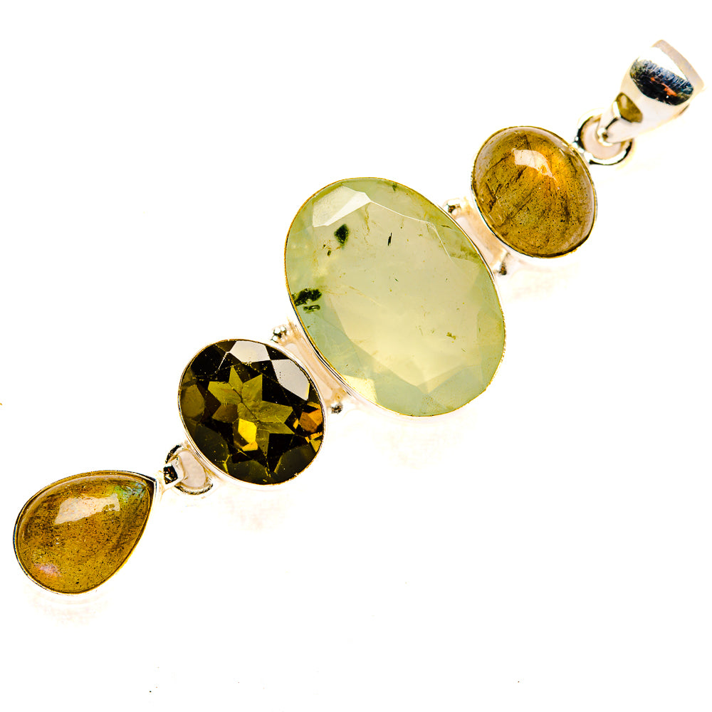 Prehnite Pendants handcrafted by Anasilvercos - PD34236 - Photo 2