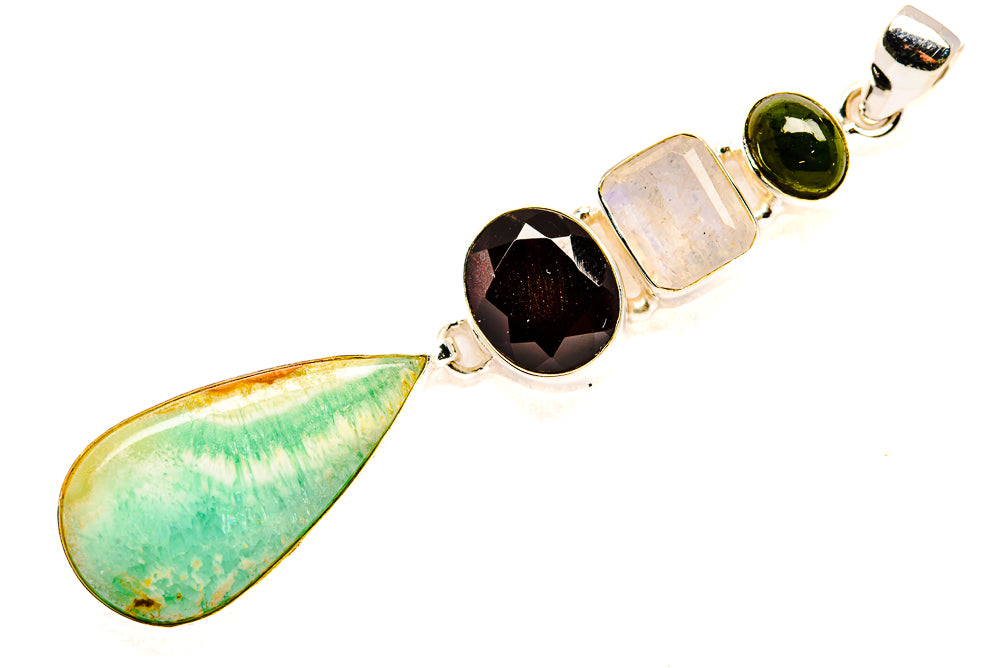 Peruvian Opal Pendants handcrafted by Anasilvercos - PD34250 - Photo 2