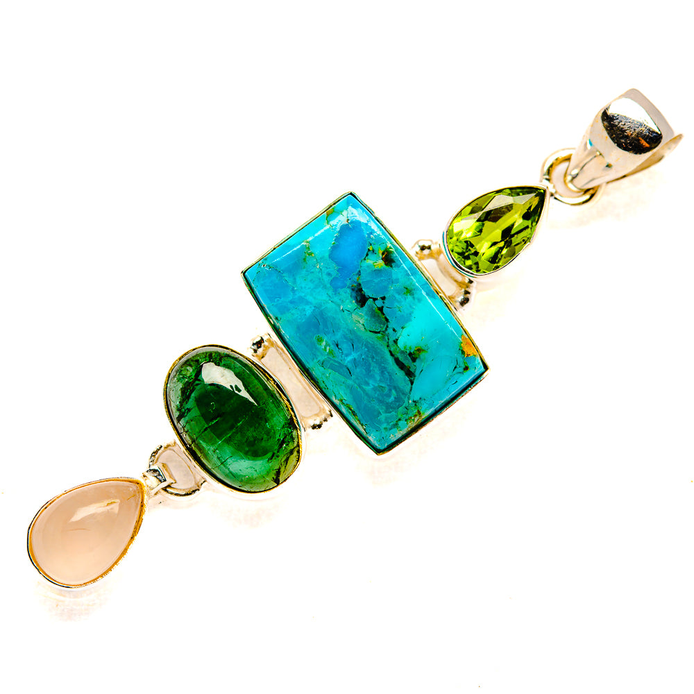 Chrysocolla Pendants handcrafted by Anasilvercos - PD34253 - Photo 2
