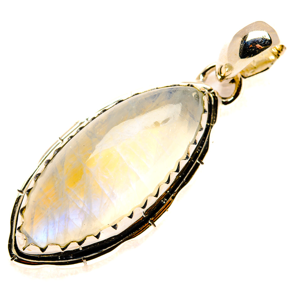 Rainbow Moonstone Pendants handcrafted by Anasilvercos - PD34255 - Photo 2
