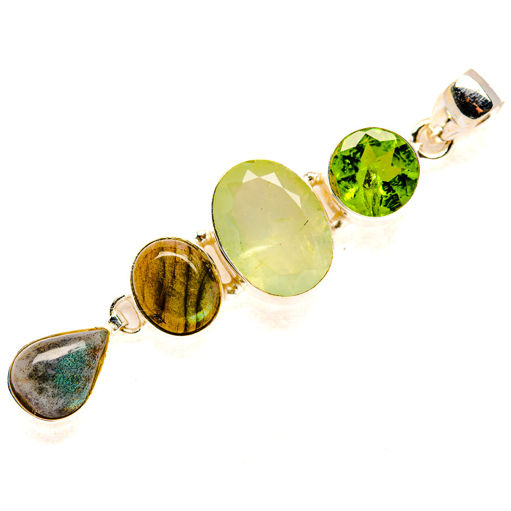Prehnite Pendants handcrafted by Anasilvercos - PD34257 - Photo 2