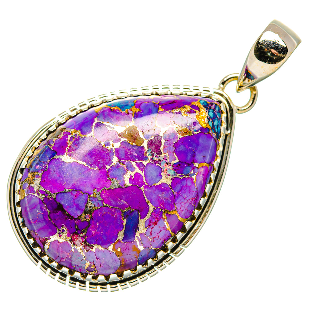 Purple Copper Composite Turquoise Pendants handcrafted by Anasilvercos - PD34271 - Photo 2