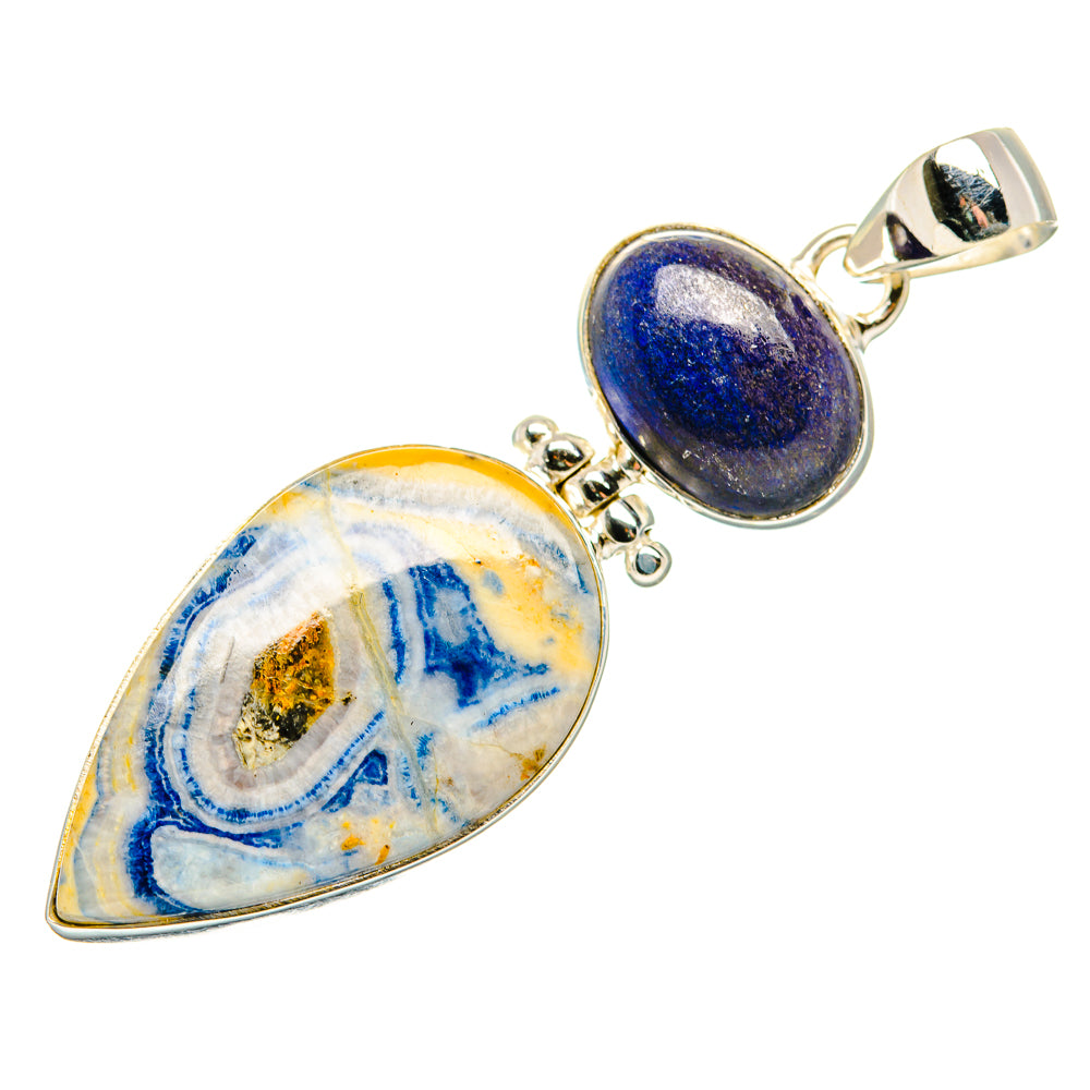 Blue Scheelite Pendants handcrafted by Anasilvercos - PD34279 - Photo 2