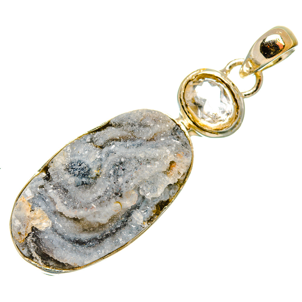 Desert Druzy Pendants handcrafted by Anasilvercos - PD34292 - Photo 2